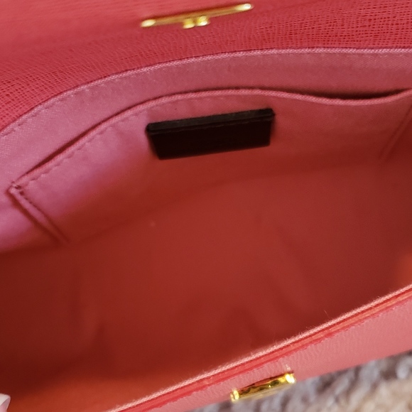 Coral Leather Fendi Crossbody Bag - Picture 3 of 16